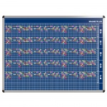 Personal-Raum-Plan, 10 Stunden, 73 Spalten, 103x157 cm, 